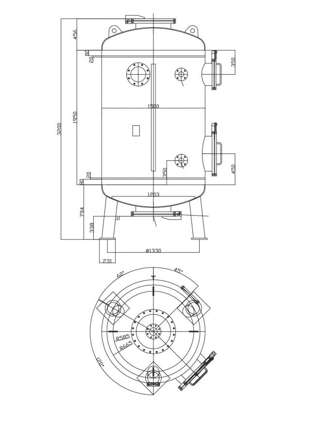 used 27405 Typ Ionentauscher, Stahl gummiert